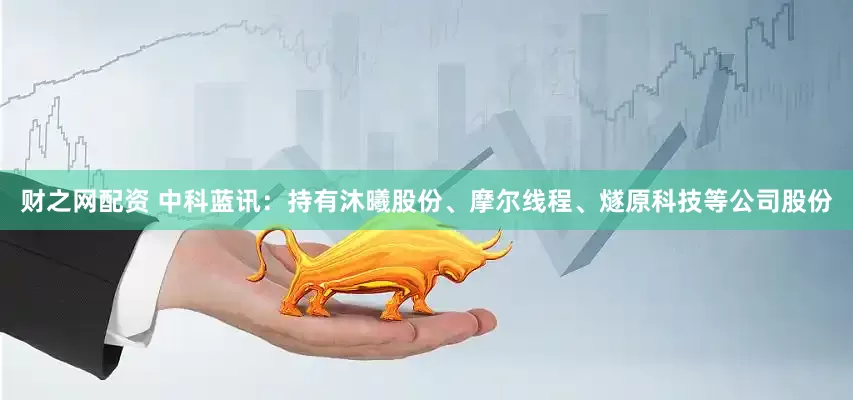 财之网配资 中科蓝讯：持有沐曦股份、摩尔线程、燧原科技等公司股份